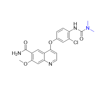 侖伐替尼雜質(zhì)07,4-(3-chloro-4-(3,3-dimethylureido)phenoxy)-7-methoxyquinoline-6-carboxamide