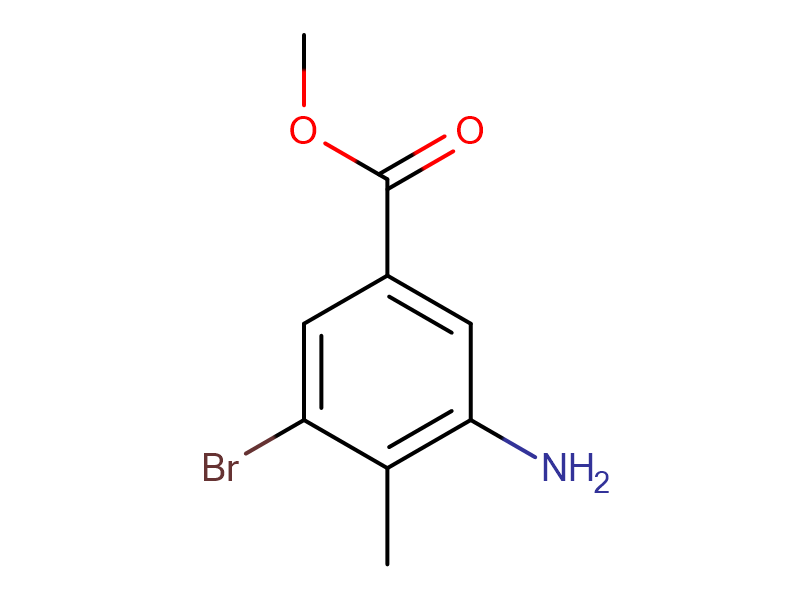 3-氨基-5溴-4-甲基苯甲酸甲酯,methyl 3-amino-5-bromo-4-methylbenzoate