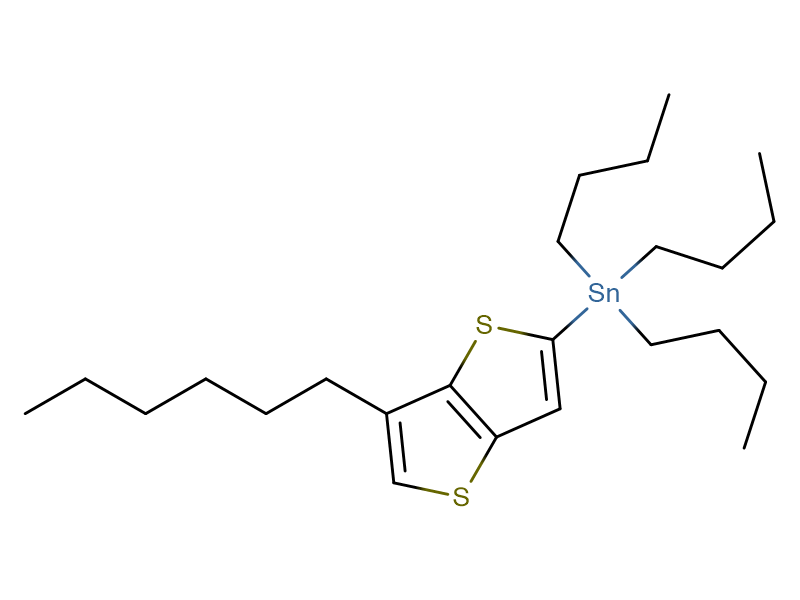 Stannane, tributyl(6-hexylthieno[3,2-b]thien-2-yl)-,Stannane, tributyl(6-hexylthieno[3,2-b]thien-2-yl)-