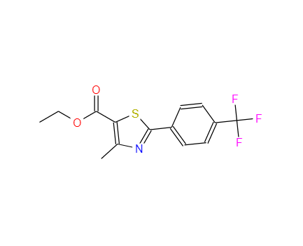 4-甲基-2-[4-(三氟甲基)苯基]噻唑-5-羧酸乙酯,Ethyl 4-methyl-2-(4-(trifluoromethyl)phenyl)thiazole-5-carboxylate