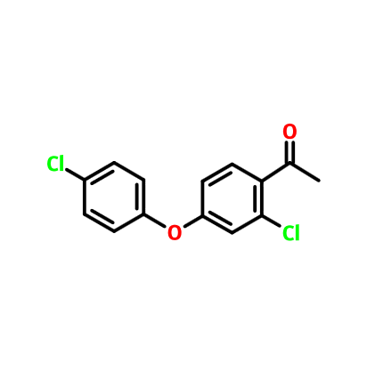 2-氯-4-(4-氯苯氧基)苯乙酮,1-[2-Chloro-4-(4-chlorophenoxy)phenyl]ethan-1-one