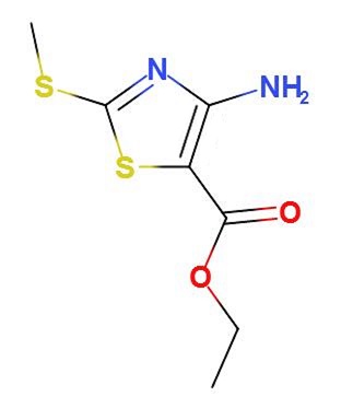 4-氨基-2-(甲基硫代)噻唑-5-羧酸乙酯,ethyl 4-amino-2-methylsulfanyl-1,3-thiazole-5-carboxylate