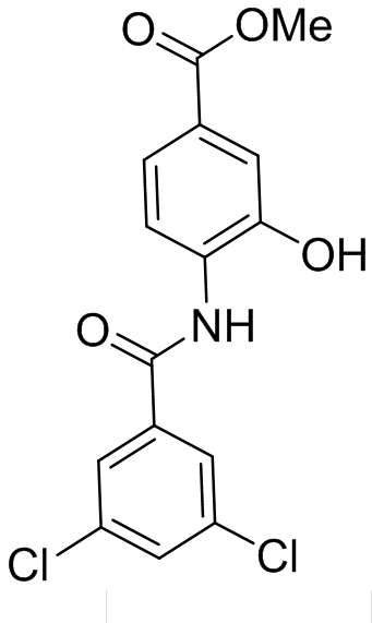 4-（3,5-二氯苯甲酰胺基） -3-羟基苯甲酸甲酯,Methyl 4 - (3,5-dichlorobenzamido) - 3-hydroxybenzoate