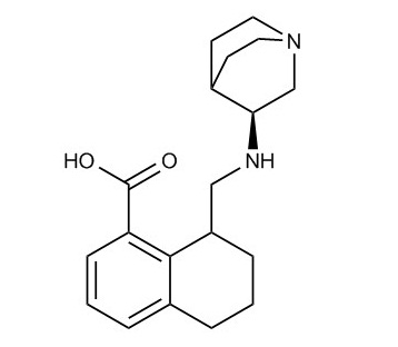 8-((((S)-奎宁环-3-基)氨基)甲基)-5,6,7,8-四氢萘-1-羧酸,8-((((S)-quinuclidin-3-yl)amino)methyl)-5,6,7,8-tetrahydronaphthalene-1-carboxylic acid