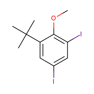 1-(tert-Butyl)-3,5-diiodo-2-methoxybenzene,1-(tert-Butyl)-3,5-diiodo-2-methoxybenzene