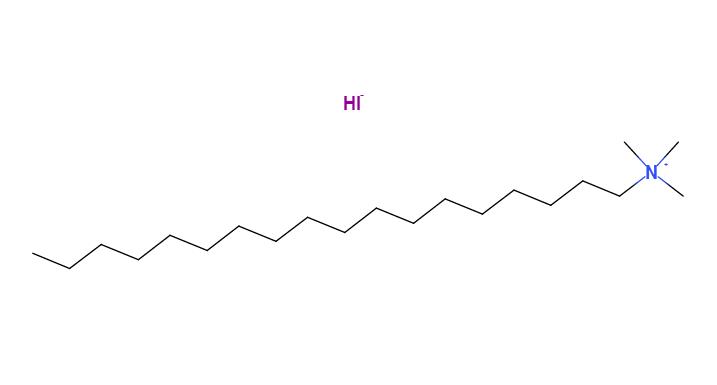 季铵盐,trimethyl(octadecyl)azanium,iodide