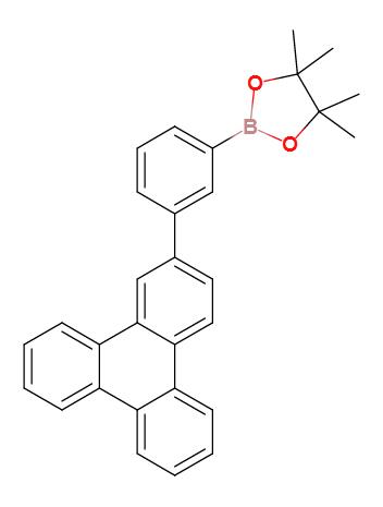 3-(2-三 亚苯基苯硼酸)频哪醇酯,4,4,5,5-tetramethyl-2-(3-(triphenylen-2-yl)phenyl)-1,3,2-dioxaborolane