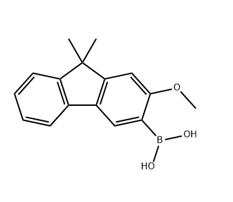 2-甲氧基-9,9-二甲基芴-3-硼酸,(2-methoxy-9,9-dimethyl-9H-fluoren-3-yl)boronic acid