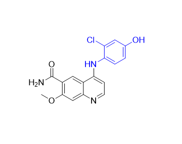 仑伐替尼杂质02,4-((2-chloro-4-hydroxyphenyl)amino)-7-methoxyquinoline-6-carboxamide