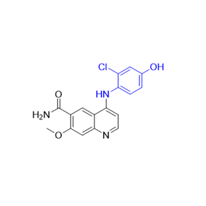 仑伐替尼杂质02,4-((2-chloro-4-hydroxyphenyl)amino)-7-methoxyquinoline-6-carboxamide