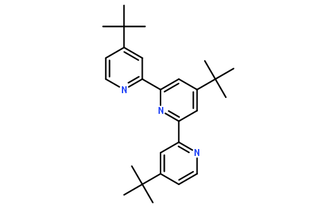 4,4′,4″-三叔丁基-2,2′:6′,2″-三联吡啶,4-tert-butyl-2,6-bis(4-tert-butylpyridin-2-yl)pyridine