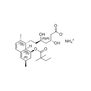 辛伐他汀杂质01（NH3）,(3R,5R)-7-((1S,2S,6R,8S,8aR)-8-((2,2-dimethylbutanoyl)oxy)-2,6-dimethyl-1,2,6,7,8,8a-hexahydronaphthalen-1-yl)-3,5-dihydroxyheptanoic acid