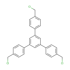 4,4''-双(氯甲基)-5'-(4-(氯甲基)苯基)-1,1':3',1''-三联苯,1,1':3'1"-terphenyl,4,4"-bis(chloromethyl)-5'-{4(chloromethyl)phenyl}-