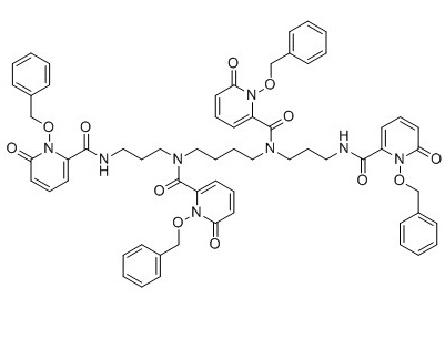 N,N'-(butane-1,4-diyl)bis(1-(benzyloxy)-N-(3-(1-(benzyloxy)-6-oxo-1,6-dihydropyridine-2-carboxamido)propyl)-6-oxo-1,6-dihydropyridine-2-carboxamide)