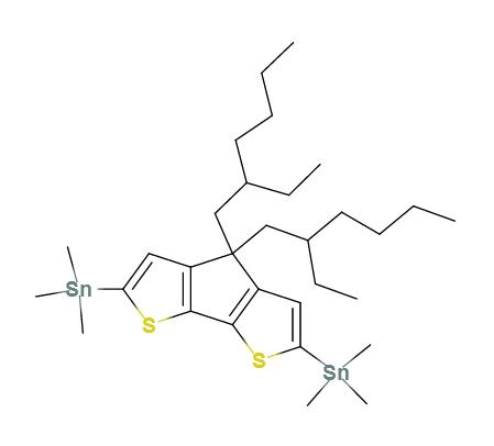 2,6-二(三甲基錫)-4,4-二(2-乙基己基)-二噻吩并環(huán)戊二烯,2,6-Bis(triMethyltin)-4,4-bis(2-ethylhexyl)-4H-cyclopenta[2,1-b;3,4-b']dithiophene