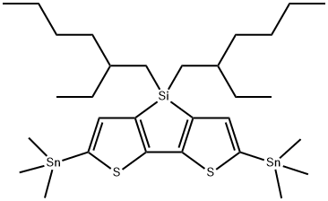4,4'-双(2-乙基己酯 )-5,5'-双(三甲基锡)-噻吩[3,2-B:2,3-D]硅杂环戊二烯,4,4'-Bis(2-ethyl-hexyl)-5,5'-bis(triMethyltin)-dithieno[3,2-b;2,3-d]silole