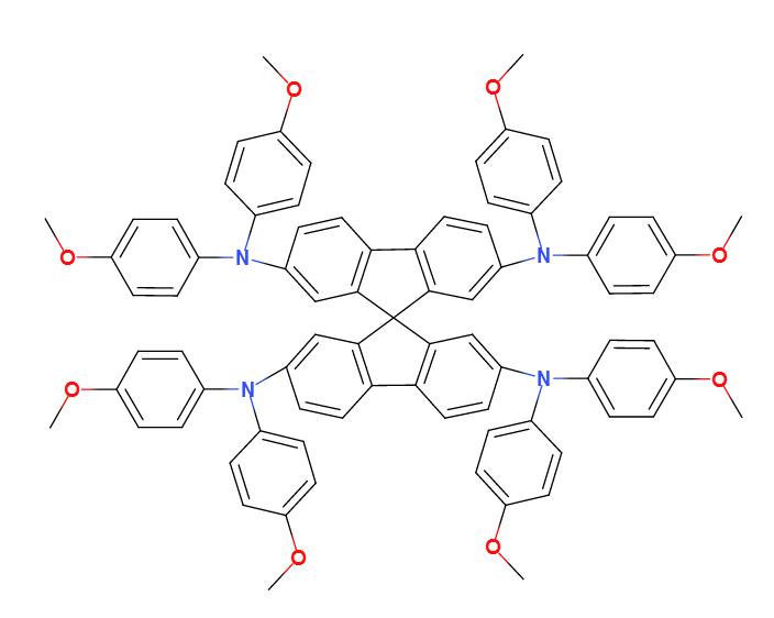 2,2,7,7-四[N,N-二(4-甲氧基苯基)氨基]-9,9-螺二芴,2,2',7,7'-Tetrakis(N,N-p-dimethoxyphenylamino)-9,9'- spirobifluorene