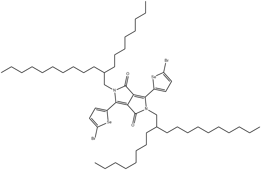 2,5-二(2-辛基十二烷基)-3,6-二(5-溴硒吩基-2-)-吡咯并吡咯二酮,DPP-xifen-C8C12-2Br