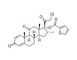 糠酸莫米松杂质03,(8S,9S,10R,13S,14S,16R,17R)-17-(2-chloroacetyl)-10,13,16-trimethyl-3,11-dioxo-6,7,8,9,10,11,12,13,14,15,16,17-dodecahydro-3H-cyclopenta[a]phenanthren-17-yl furan-2-carboxylate