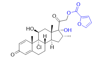 糠酸莫米松杂质14,2-((8S,9R,10S,11S,13S,14S,16R,17R)-9-chloro-11,17-dihydroxy-10,13,16-trimethyl-3-oxo-6,7,8,9,10,11,12,13,14,15,16,17-dodecahydro-3H-cyclopenta[a]phenanthren-17-yl)-2-oxoethyl furan-2-carboxylate