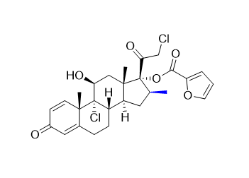 糠酸莫米松杂质17,(8S,9R,10S,11S,13S,14S,16S,17R)-9-chloro-17-(2-chloroacetyl)-11-hydroxy-10,13,16-trimethyl-3-oxo-6,7,8,9,10,11,12,13,14,15,16,17-dodecahydro-3H-cyclopenta[a]phenanthren-17-yl furan-2-carboxylate