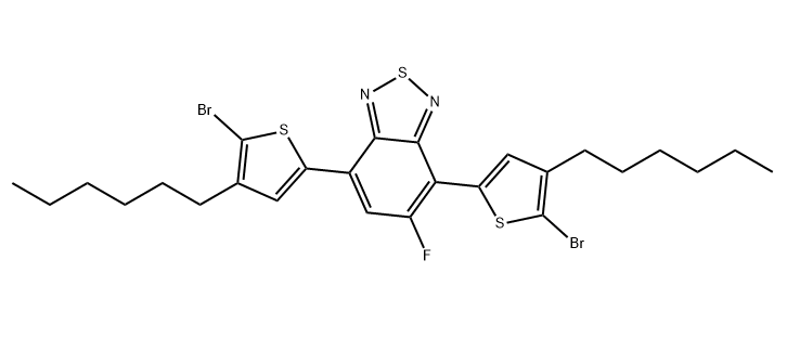 4,7-二(5-溴-己基噻吩基-2-)-5-氟-苯并噻二唑,4,7-dithiophenebroMo-5,6-difluorobenzo[c][1,2,5]thiadiazole