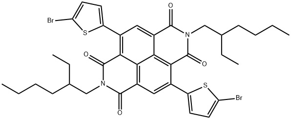 NDI-雙C2C6-雙噻吩-雙溴,2,7-bis(2-ethylhexyl)-4,9-di(thiophen-2-yl)benzo[lmn][3,8]phenanthroline-1,3,6,8(2H,7H)-tetraone