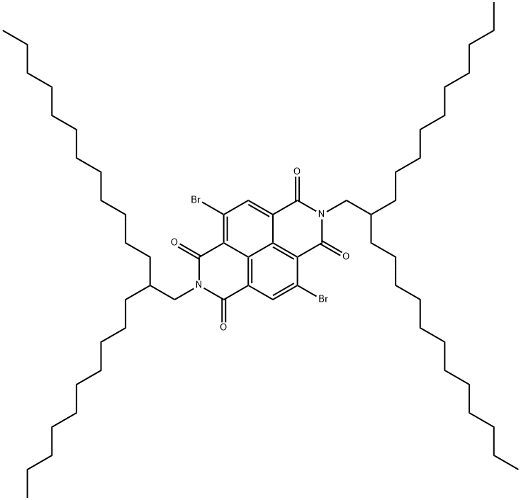 4,9-二溴-2,7-双(2-癸基十四烷基)苯并[LMN][3,8]菲咯啉1,3,6,8-(2H,7H)四酮,4,9-Dibromo-2,7-bis(2-decyltetradecyl)benzo[lmn][3,8]phenanthroline-1,3,6,8-tetraone
