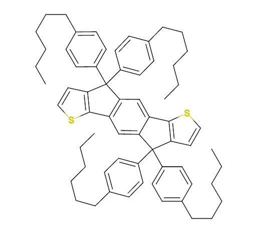 4,4,9,9-四(对己基苯)-引达省并二噻吩,4,4,9,9-Tetrakis(4-hexylphenyl)-4,9-dihydro-s-indaceno[1,2-b:5,6-b']dithiophene