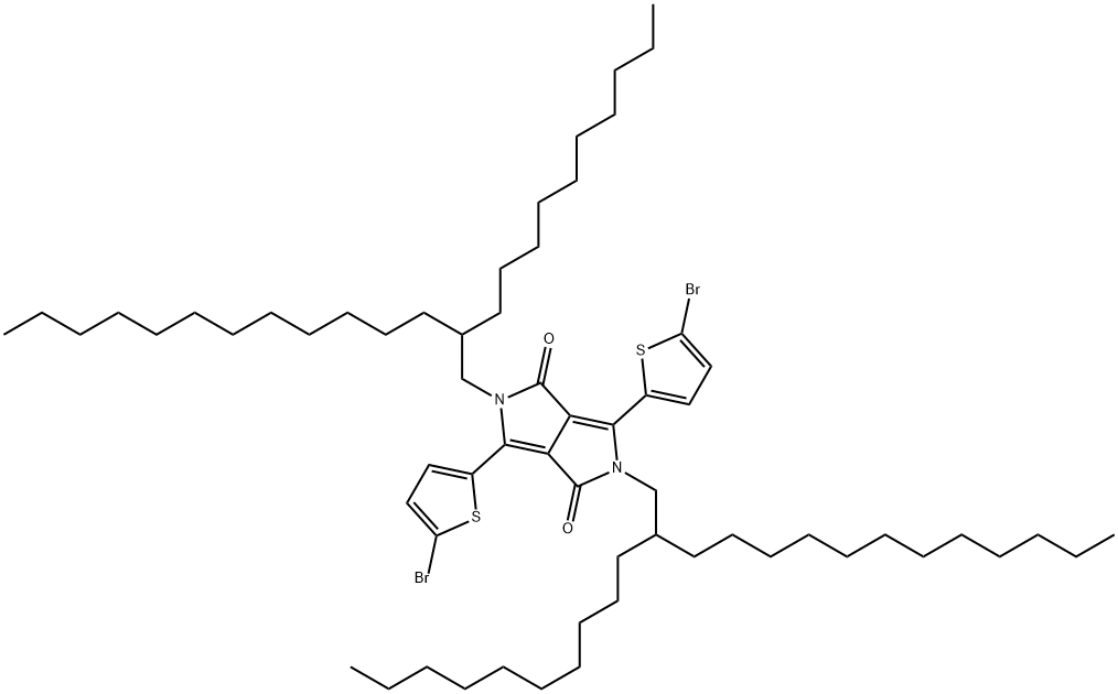 3,6-双(5-溴噻吩-2-基)-2,5-二(2-癸基十四烷基)吡咯并[3,4-c]吡咯-1,4(2H,5H)-二酮,3,6-Bis(5-bromothienyl)-2,5-bis(2-decyltetradecyl)pyrrolo[3,4-c]pyrrole-1,4-dione