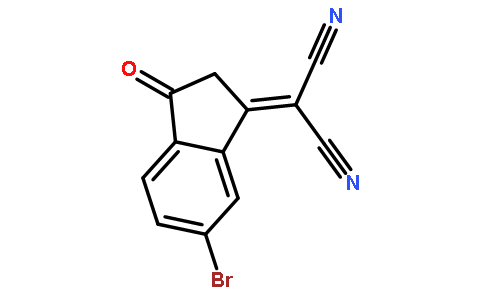 5(6)-溴-3-(二氰基亞甲基)茚-1-酮混合物,2-((5)6-Bromo-3-oxo-2,3-dihydro-1H-inden-1-ylidene)malononitrile