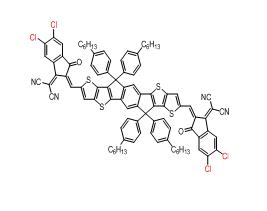 ITIC-4Cl,3,9-bis(2-methylene-((3-(1,1-dicyanomethylene)-6,7-dichloro)-indanone))-5,5,11,11-tetrakis(4-hexylphenyl)-dithieno[2,3-d:2,3-d]-s-indaceno[1,2-b:5,6-b]dithiophene