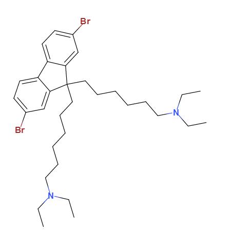 2,7-dibromo-9,9-bis(6-(N,N-diethylamino)hexyl)fluorene,2,7-dibromo-9,9-bis(6-(N,N-diethylamino)hexyl)fluorene