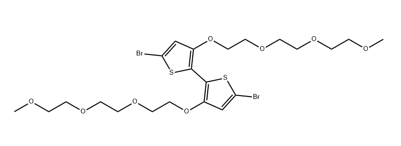5,5'-二溴-3,3'-双(2-(2-(2-甲氧基乙氧基)乙氧基)乙氧基)-2,2'-联噻吩,5,5'-Dibromo-3,3'-bis(2-(2-(2-methoxyethoxy)ethoxy)ethoxy)-2,2'-bithiophene