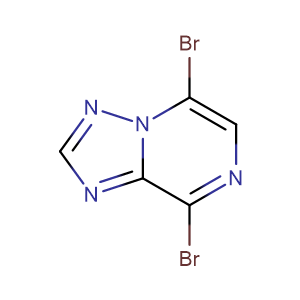 5,8-二溴-[1,2,4]三唑并[1,5-a]吡嗪,5,8-DIBROMO-[1,2,4]TRIAZOLO[1,5-A]PYRAZINE