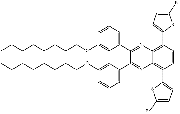 5，8-双（5-溴-2-噻吩基）-2，3-双[3-（辛氧基）苯基]-喹喔啉,5,8-bis(5-bromothiophen-2-yl)-2,3-bis(3-(octyloxy)phenyl)quinoxaline