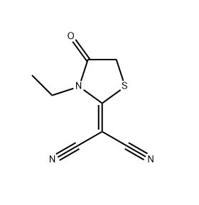 2-(3-乙基-4-氧代噻唑烷-2-亞基)丙二腈,2-(3-Ethyl-4-oxo-thiazolidin-2-ylidene)-malononitrile