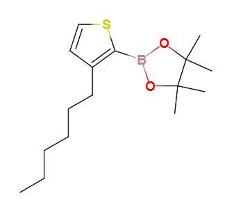 3-己基-2-(4,4,5,5-四甲基-1,3,2-二氧杂戊硼烷-2-基)噻吩,3-Hexyl-2-(4,4,5,5-tetramethyl-1,3,2-dioxaborolan-2-yl)thiophene