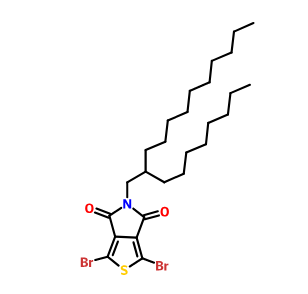 1,3-dibromo-5-(2-octyldodecyl)-4H,5H,6H-thieno[3,4-c]pyrrole-4,6-dione,1,3-dibromo-5-(2-octyldodecyl)-4H,5H,6H-thieno[3,4-c]pyrrole-4,6-dione