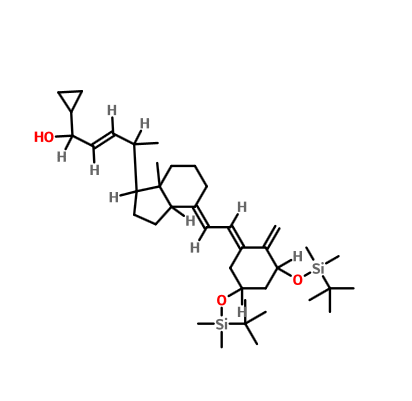 1,3-二-O-(叔-丁基二甲基硅烷基)卡泊三醇,(1S,4R,E)-4-((1R,3aS,7aR,E)-4-((Z)-2-((3S,5R)-3,5-bis((tert-butyldiMethylsilyl)oxy)-2-Methylenecyclohexylidene)ethylidene)-7a-Methyloctahydro-1H-inden-1-yl)-1-cyclopropylpent-2-en-1-ol