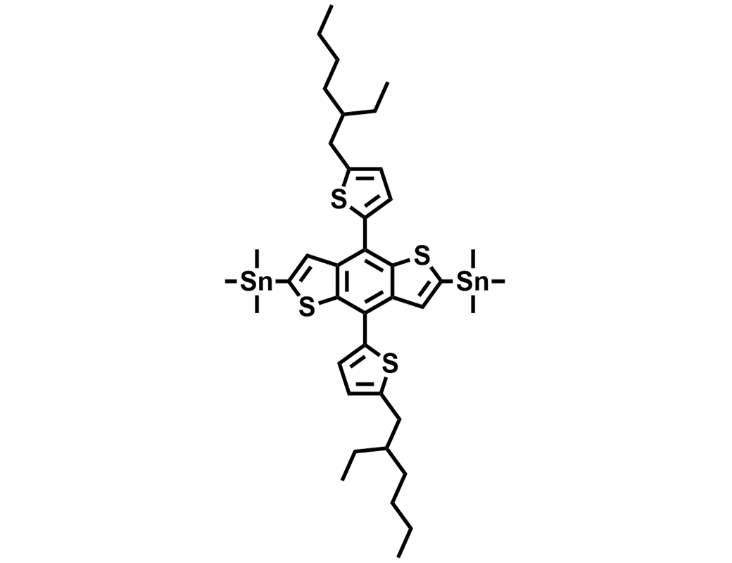 2,6-二(三甲基锡)-4,8-二(5-(2-乙基己基)噻吩-2-基)-苯并二噻吩,2,6-Bis(triMethyltin)-4,8-bis(5-(2-ethylhexyl)thiophen-2-yl)benzo[1,2-b;4,5-b']dithiophene