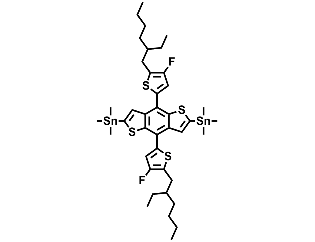 (4,8-双(5-(2-乙基己基)-4-氟噻吩基)苯并[1,2-b:4,5-b']二噻吩基)双(三甲基锡基),(4,8-Bis(5-(2-ethylhexyl)-4-fluorothiophen-2-yl)benzo[1,2-b:4,5-b']dithiophene-2,6-diyl)bis(trimethylstannane)