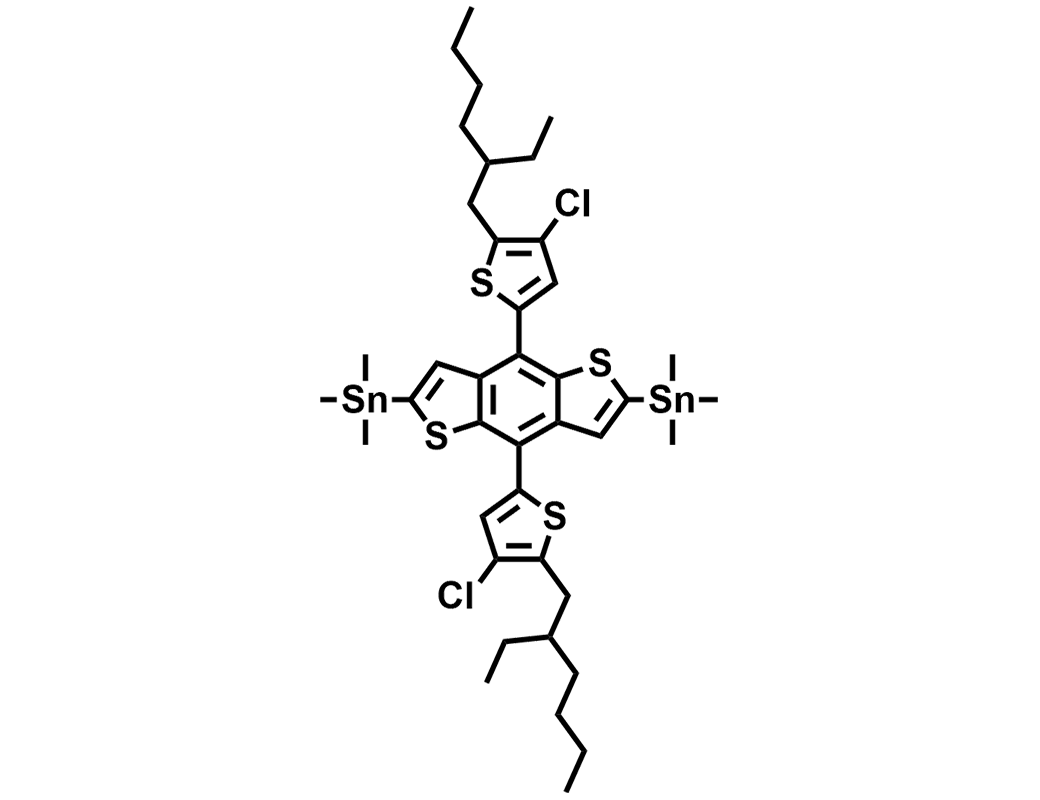 (4,8-二(4-氯-5-(2-乙基己基)噻吩-2-基)苯并[1,2-b:4,5-b']二噻吩-2,6-二基)双三甲基锡,(4,8-Bis(4-chloro-5-(2-ethylhexyl)thiophen-2-yl)benzo[1,2-b:4,5-b']dithiophene-2,6-diyl)bis(trimethylstannane)