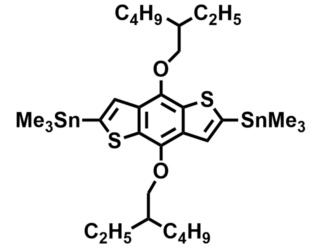 4,8-双[(2-乙基己基)氧基]-2,6-双(三甲基锡)苯并[1,2-b:4,5-b']二噻吩,4,8-Bis[(2-ethylhexyl)oxy]-2,6-bis(trimethylstannyl)benzo[1,2-b:4,5-b']dithiophene