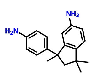 5(6)-1-（4-氨基苯基）-1,3,3-三甲基茚满,5(6)-amino-1-(4'-aminophenyl)-1,3,3-trimethylindane