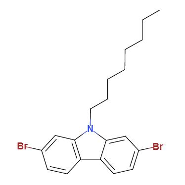 2,7-二溴-9-辛基-9h-咔唑,2,7-Dibromo-9-octyl-9H-carbazole