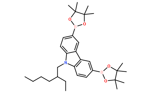 9-(2-乙基己基)-3,6-双(4,4,5,5-四甲基-1,3,2-二噁硼烷-2-基)-9h-咔唑,9-(2-Ethylhexyl)-3,6-bis(4,4,5,5-tetraMethyl-1,3,2-dioxaborolan-2-yl)-9H-carbazole
