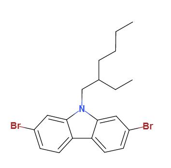 2,7-二溴-9-(2-乙基己基)-9h-咔唑,2,7-Dibromo-9-(2-ethylhexyl)carbazole