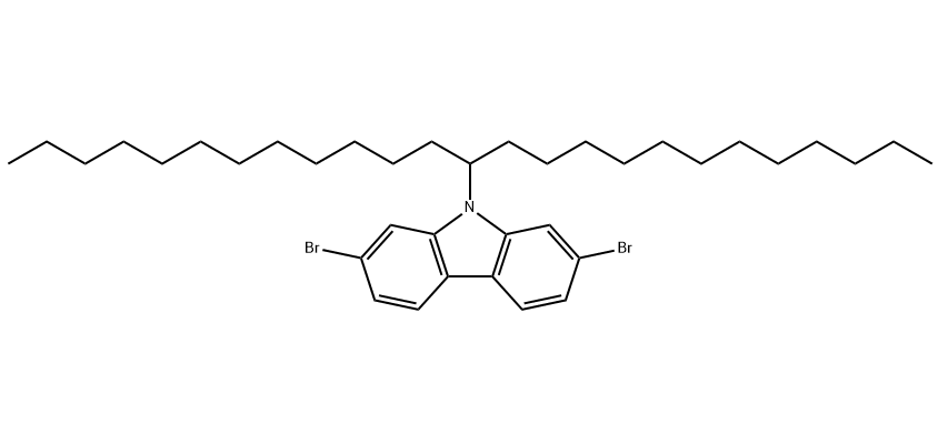 2,7-二溴-9-（1-十二烷基十三烷基）-9H-咔唑,2,7-dibromo-9-(1-dodecyltridecyl)-9H-Carbazole