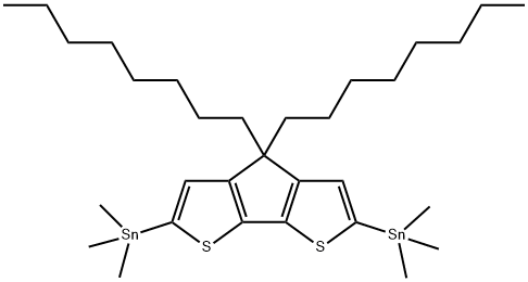 1，1’-（4，4-二辛基-4H-環(huán)戊烷[2，1-b:3，4-b']二噻吩-2，6-二基）雙[1，1，1-三甲基-錫烷,1,1'-(4,4-dioctyl-4H-cyclopenta[2,1-b:3,4-b']dithiophene-2,6-diyl)bis[1,1,1-trimethyl-Stannane